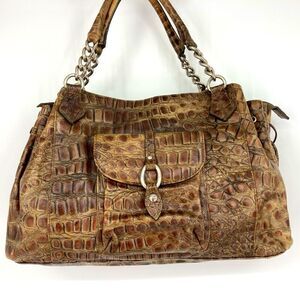 Roberta Gandolfi  Animal Print Leather Bag Italy